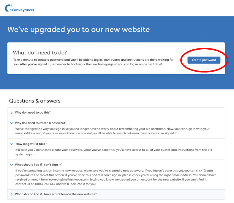 How do I log in after I’ve been upgraded?
